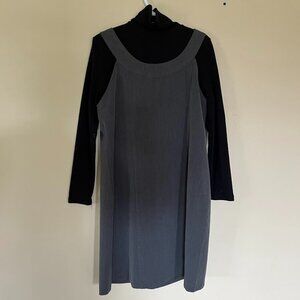 Dark Academia Turtleneck & Pinafore Dress